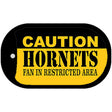 Caution Hornets Fan Area Novelty Metal Dog Tag Necklace DT-2611 2" x 1" Dog Tag (DT)