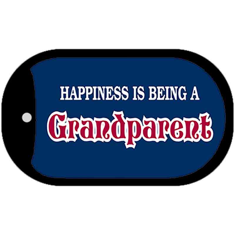 Happiness is Being Novelty Metal Dog Tag Necklace DT-268 2" x 1" Dog Tag (DT)