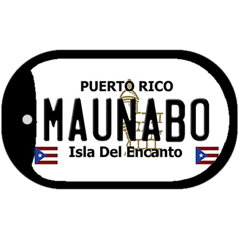 Maunabo Puerto Rico Metal Novelty Dog Tag Necklace DT-2858