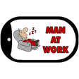 Man At Work Novelty Metal Dog Tag Necklace DT-2889 2" x 1" Dog Tag (DT)
