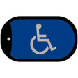 Handicap Logo Novelty Metal Dog Tag Necklace DT-339