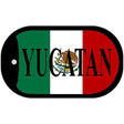 Yucatan Mexico Flag Metal Novelty Dog Tag Necklace DT-3440