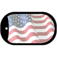 Faded Old Glory Novelty Metal Dog Tag Necklace 2" x 1" Dog Tag (DT)