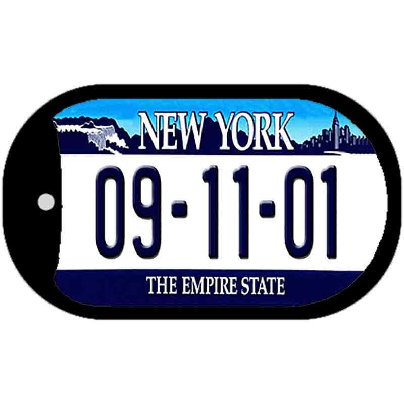 09-11-01 New York Novelty Metal Dog Tag Necklace DT-3544 2" x 1" Dog Tag (DT)