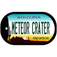 Arizona Meteor Crater Novelty Metal Dog Tag Necklace 2" x 1" Dog Tag (DT)