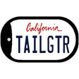 Tailgtr California Novelty Metal Dog Tag Necklace DT-3671 2" x 1" Dog Tag (DT)