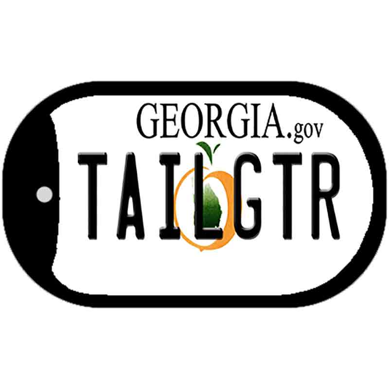 Tailgtr Georgia Novelty Metal Dog Tag Necklace DT-3675 2" x 1" Dog Tag (DT)