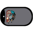 Lacrosse Offset Novelty Metal Dog Tag Necklace DT-3799