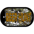 Beer Hunt Camouflage Novelty Metal Dog Tag Necklace DT-3937