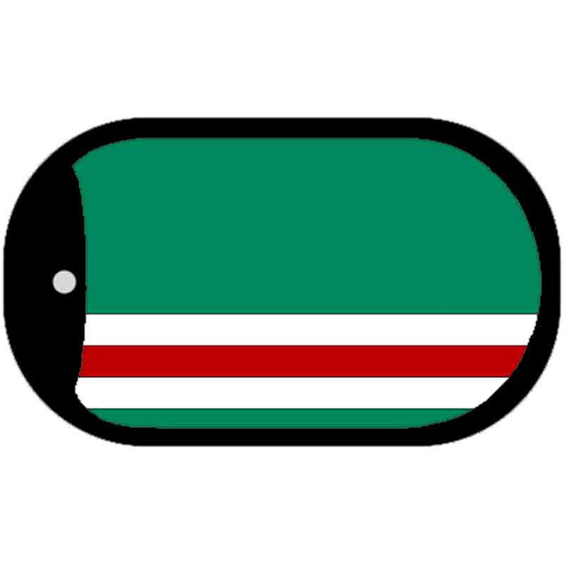 Ichkeria Flag Scroll Metal Novelty Dog Tag Necklace DT-4031