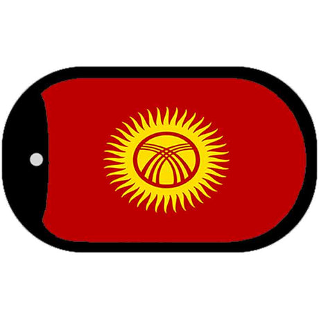 Kyrgyzstan Flag Metal Novelty Dog Tag Necklace DT-4045