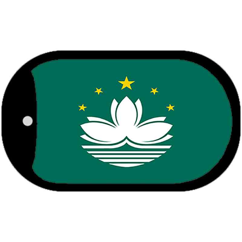 Macao Flag Metal Novelty Dog Tag Necklace DT-4083