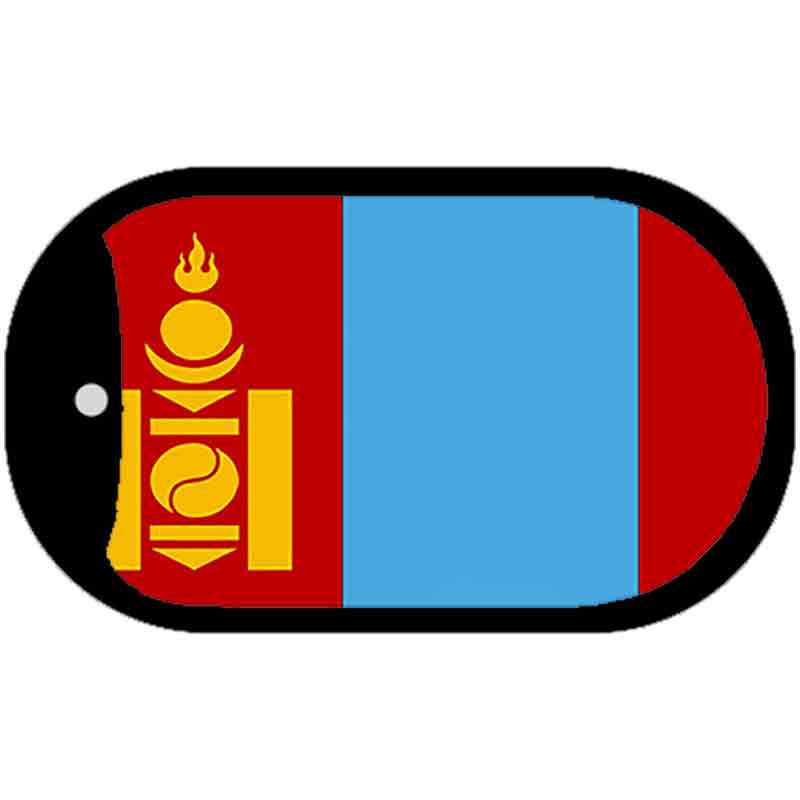 Mongolia Flag Metal Novelty Dog Tag Necklace DT-4098