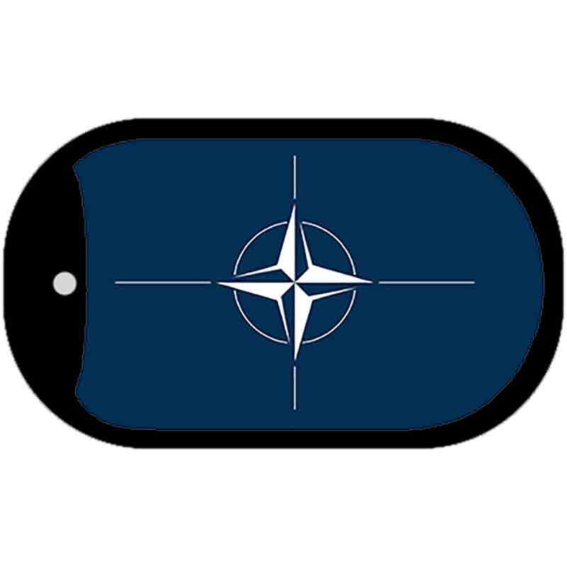 Nato Flag Metal Novelty Dog Tag Necklace DT-4105
