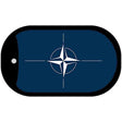 Nato Flag Metal Novelty Dog Tag Necklace DT-4105
