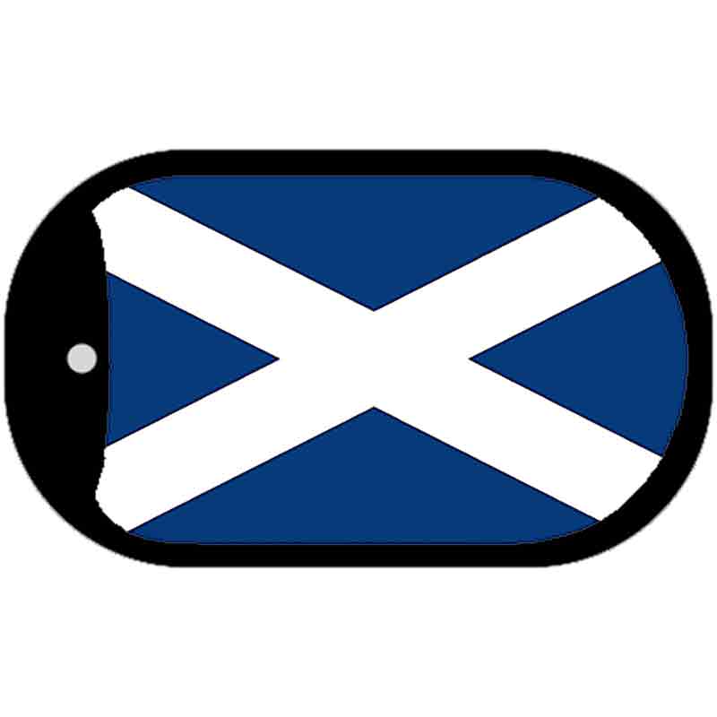 Scotland Flag Metal Novelty Dog Tag Necklace DT-4136