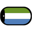 Sierra Leone Flag Metal Novelty Dog Tag Necklace DT-4139