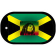 Bob Marley Jamaica Flag Metal Novelty Dog Tag Necklace DT-4215