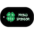 4-H Proud Sponsor Novelty Metal Dog Tag Necklace DT-4223 2" x 1" Dog Tag (DT)
