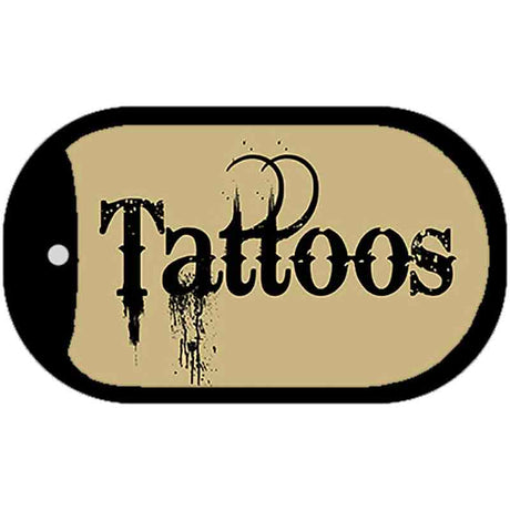 Tattoos Novelty Metal Dog Tag Necklace DT-4269