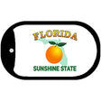 Florida State Blank Novelty Metal Dog Tag Necklace DT-4279 2" x 1" Dog Tag (DT)