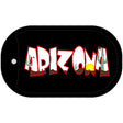 Arizona Black Novelty Metal Dog Tag Necklace DT-4456