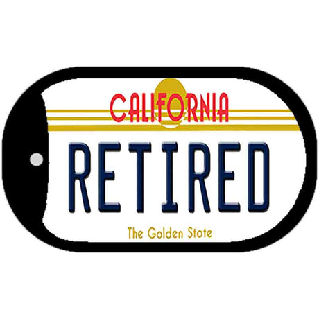 Retired California Novelty Metal Dog Tag Necklace DT-4895