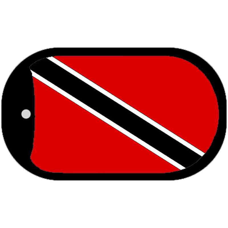 Trinidad Tobago Flag Scroll Metal Novelty Dog Tag Necklace DT-497