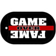 Game Over Fame Novelty Metal Dog Tag Necklace DT-5171 2" x 1" Dog Tag (DT)