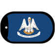 Louisiana State Flag Metal Novelty Dog Tag Necklace DT-518