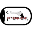 Do You Feel Lucky Novelty Metal Dog Tag Necklace DT-5211