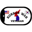 Korean War Veteran Novelty Metal Dog Tag Necklace DT-5213 2" x 1" Dog Tag (DT)