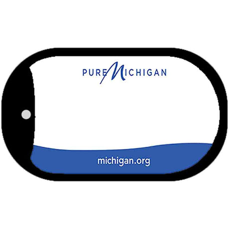 Michigan State Blank Novelty Metal Dog Tag Necklace DT-5279