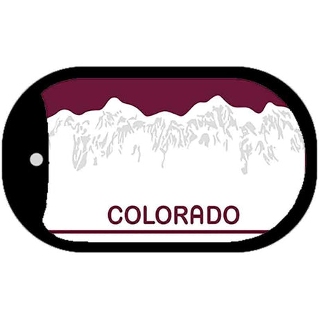 Colorado State Blank Novelty Metal Dog Tag Necklace DT-5330