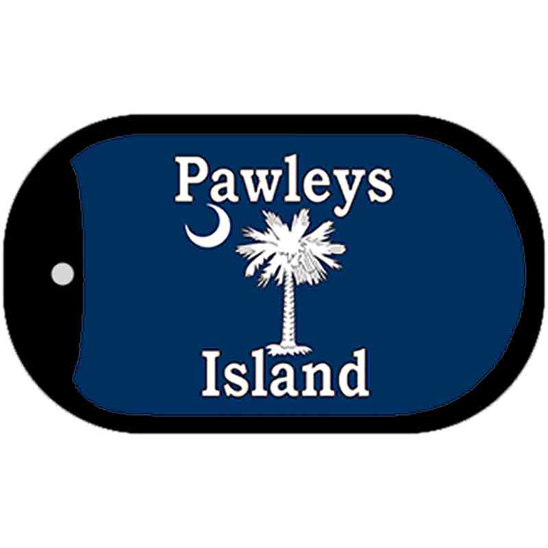 Pawleys Island Blue Novelty Metal Dog Tag Necklace DT-5336