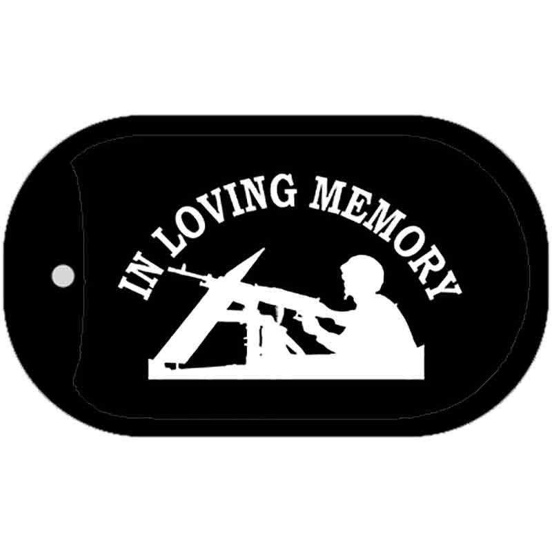 In Loving Memory Lookout Novelty Metal Dog Tag Necklace DT-5412 2" x 1" Dog Tag (DT)