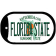 Florida State University Novelty Metal Dog Tag Necklace DT-6021 2" x 1" Dog Tag (DT)