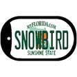Snowbird Florida Novelty Metal Dog Tag Necklace DT-6034 2" x 1" Dog Tag (DT)