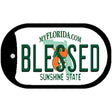 Blessed Florida Novelty Metal Dog Tag Necklace DT-6035 2" x 1" Dog Tag (DT)