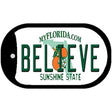 Believe Florida Novelty Metal Dog Tag Necklace DT-6039 2" x 1" Dog Tag (DT)