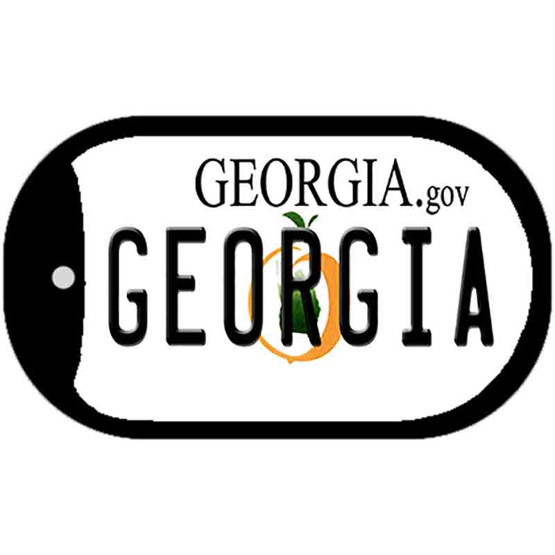 Georgia Novelty Metal Dog Tag Necklace DT-6136 2" x 1" Dog Tag (DT)