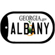 Albany Georgia Novelty Metal Dog Tag Necklace DT-6142 2" x 1" Dog Tag (DT)