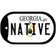 Native Georgia Novelty Metal Dog Tag Necklace DT-6158 2" x 1" Dog Tag (DT)