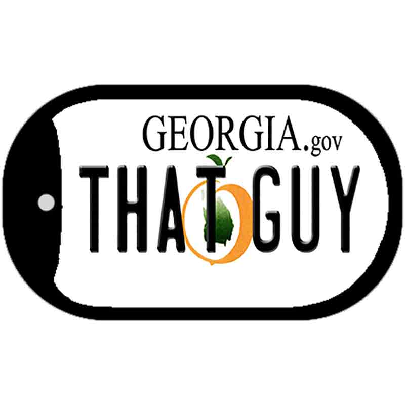 That Guy Georgia Novelty Metal Dog Tag Necklace DT-6165 2" x 1" Dog Tag (DT)