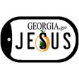Jesus Georgia Novelty Metal Dog Tag Necklace DT-6167 2" x 1" Dog Tag (DT)