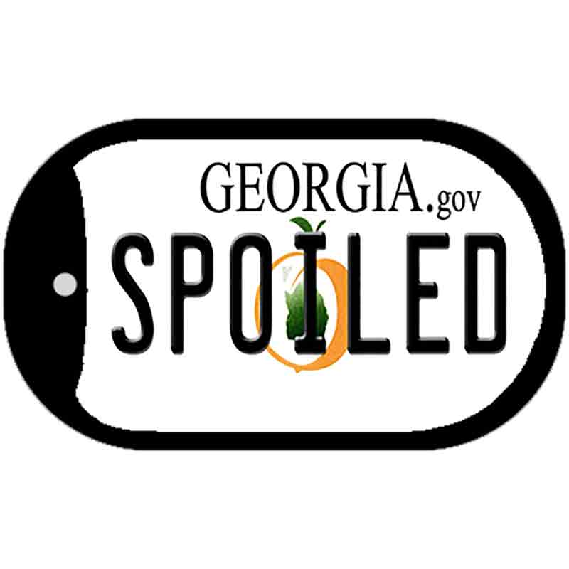 Spoiled Georgia Novelty Metal Dog Tag Necklace DT-6171 2" x 1" Dog Tag (DT)