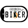 Biker Georgia Novelty Metal Dog Tag Necklace DT-6172 2" x 1" Dog Tag (DT)