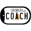 Coach Georgia Novelty Metal Dog Tag Necklace DT-6177 2" x 1" Dog Tag (DT)