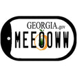 Meeooww Georgia Novelty Metal Dog Tag Necklace DT-6178 2" x 1" Dog Tag (DT)