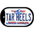 Tar Heels North Carolina Novelty Metal Dog Tag Necklace DT-6467 2" x 1" Dog Tag (DT)